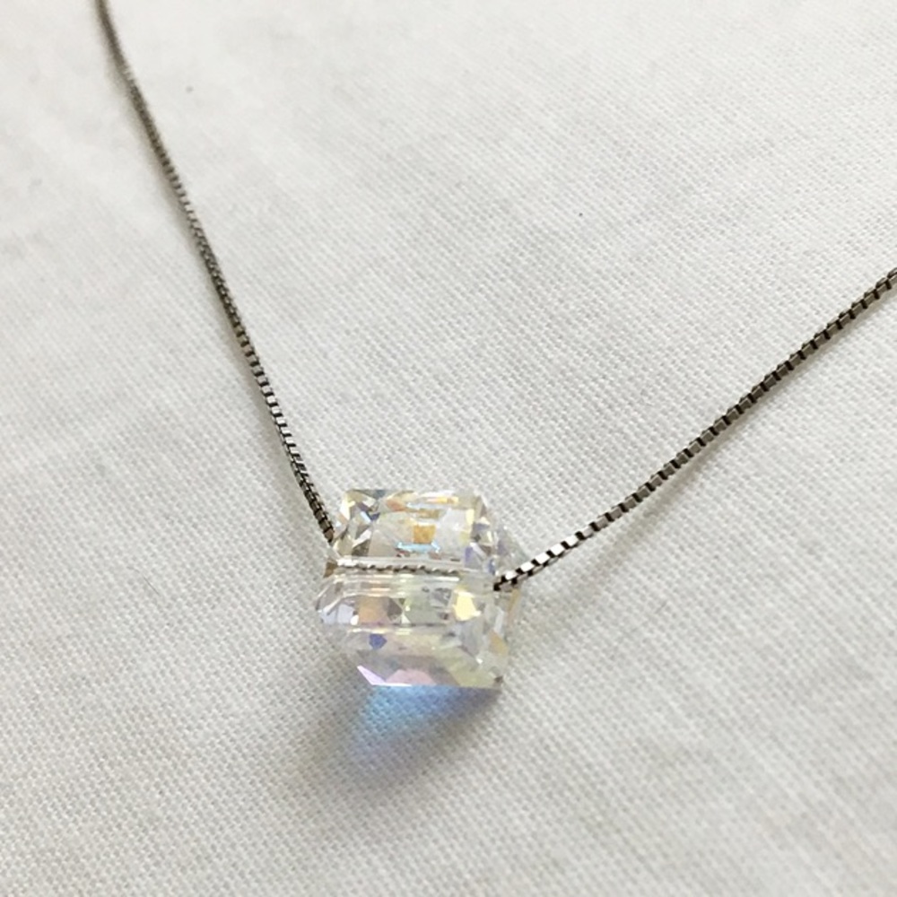Swarovski Cube Necklace